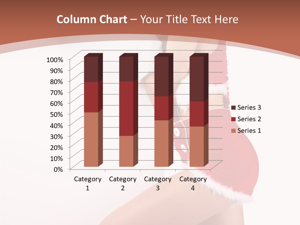 Beautiful Woman Joyful PowerPoint Template