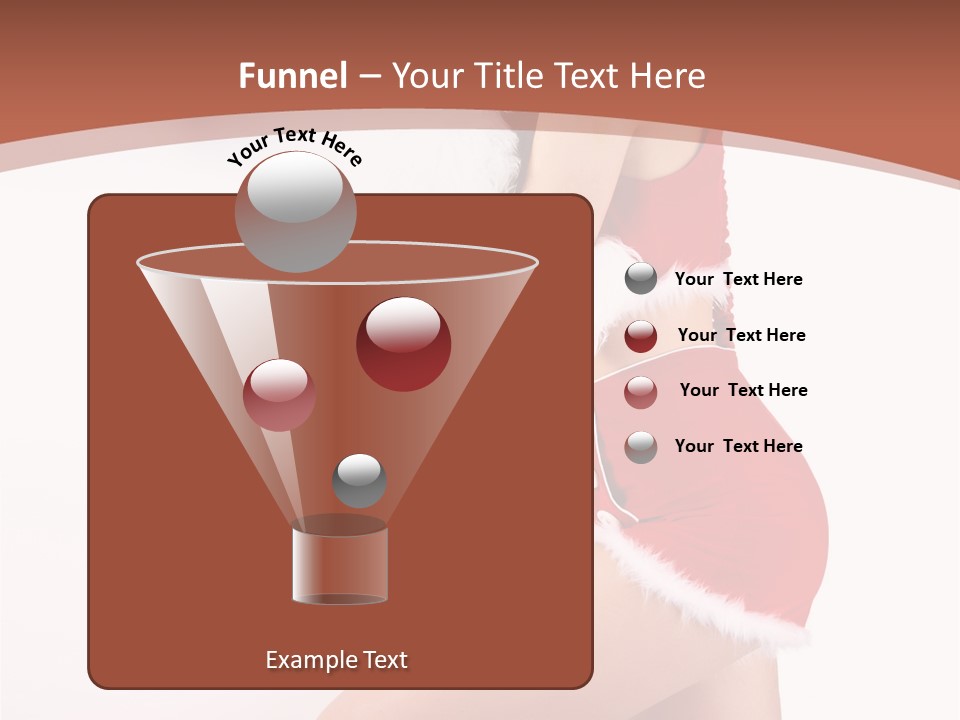 Beautiful Woman Joyful PowerPoint Template