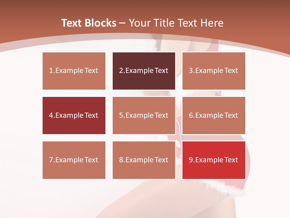 Beautiful Woman Joyful PowerPoint Template