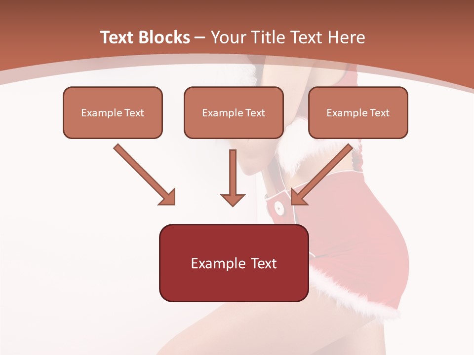 Beautiful Woman Joyful PowerPoint Template