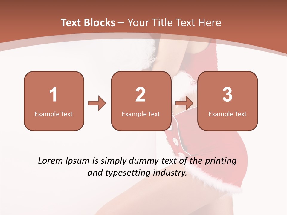 Beautiful Woman Joyful PowerPoint Template