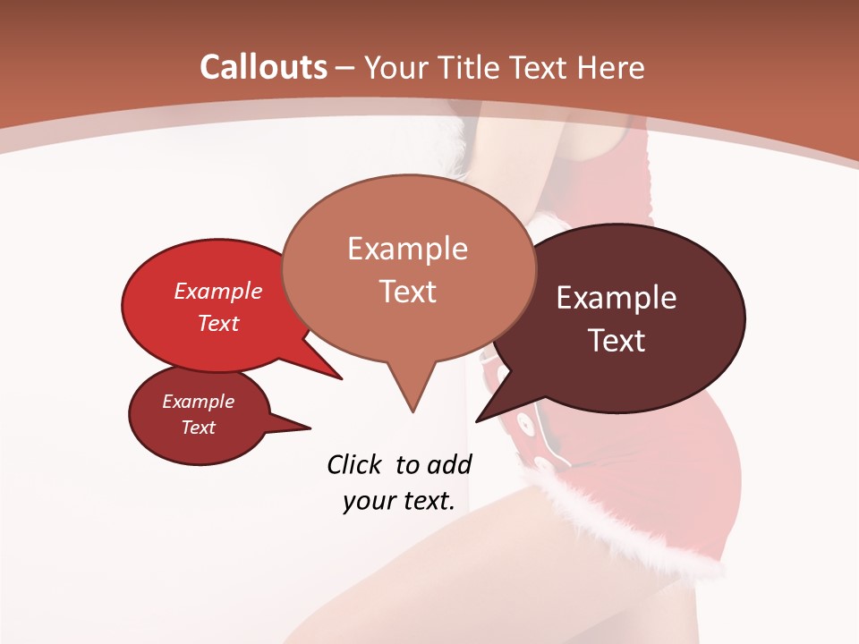 Beautiful Woman Joyful PowerPoint Template