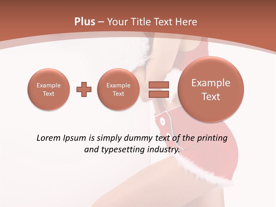 Beautiful Woman Joyful PowerPoint Template