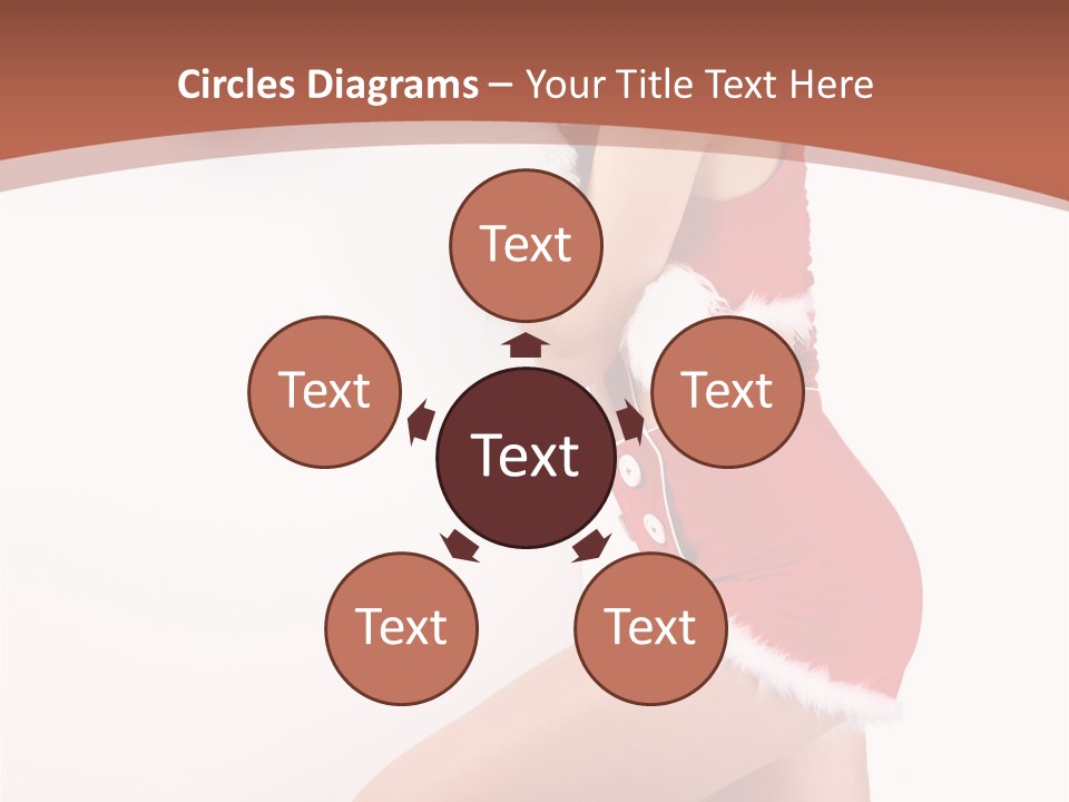 Beautiful Woman Joyful PowerPoint Template