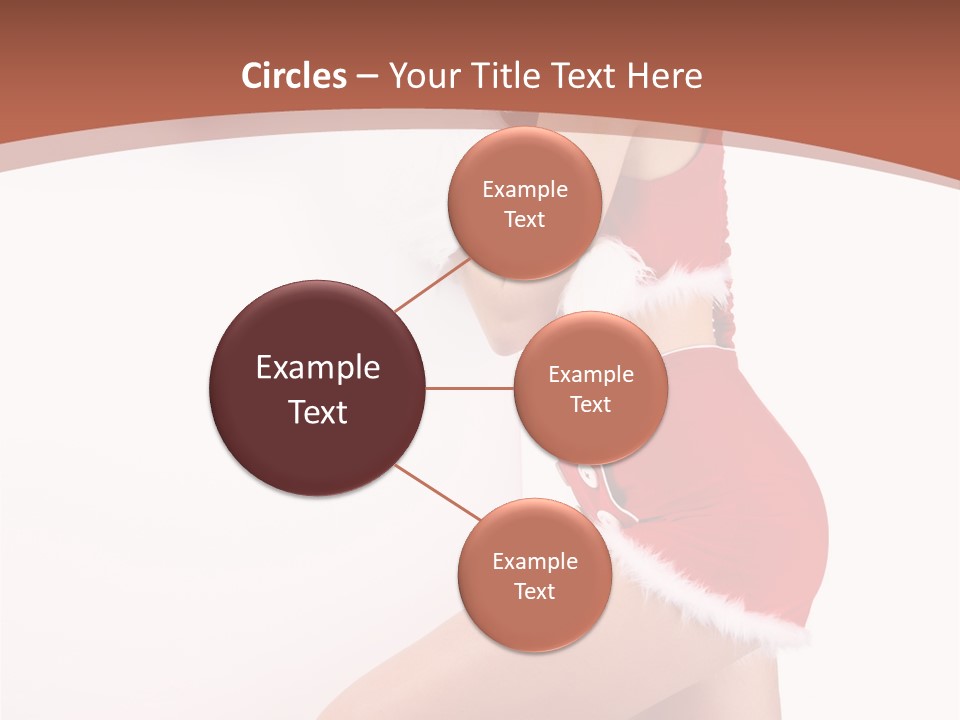 Beautiful Woman Joyful PowerPoint Template