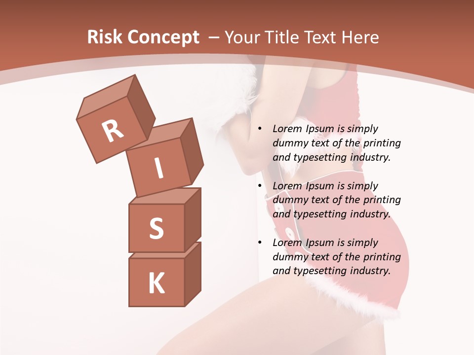 Beautiful Woman Joyful PowerPoint Template