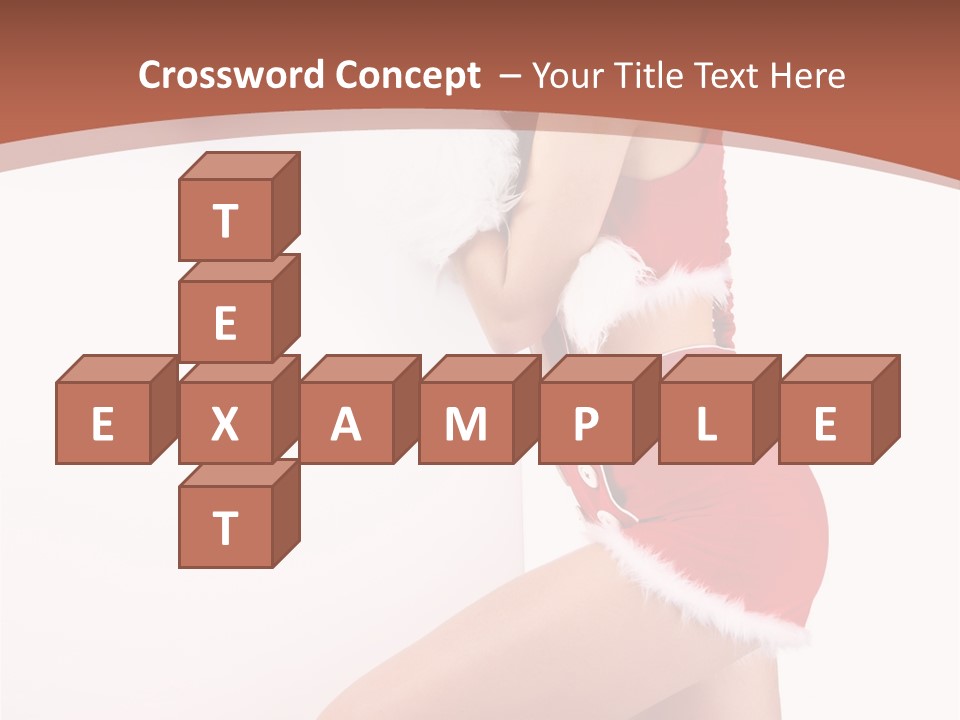 Beautiful Woman Joyful PowerPoint Template