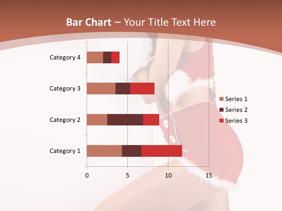 Beautiful Woman Joyful PowerPoint Template