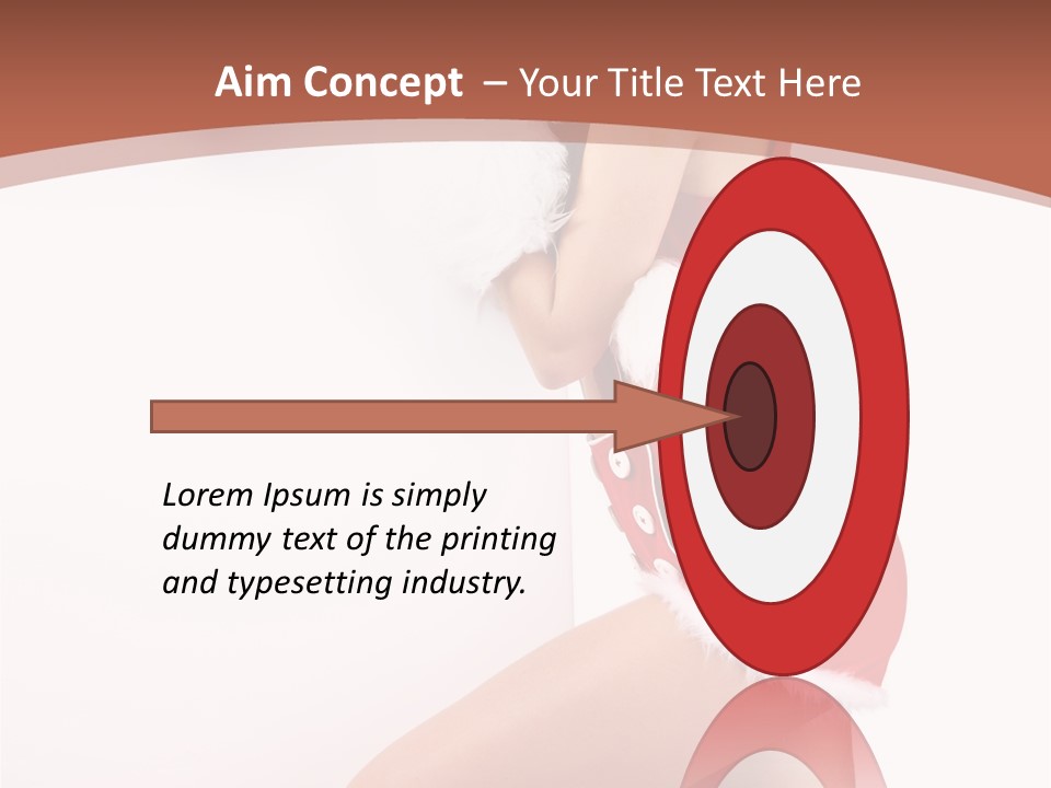 Beautiful Woman Joyful PowerPoint Template