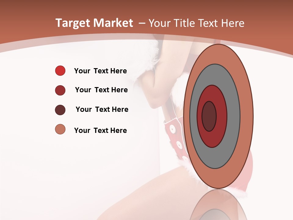 Beautiful Woman Joyful PowerPoint Template