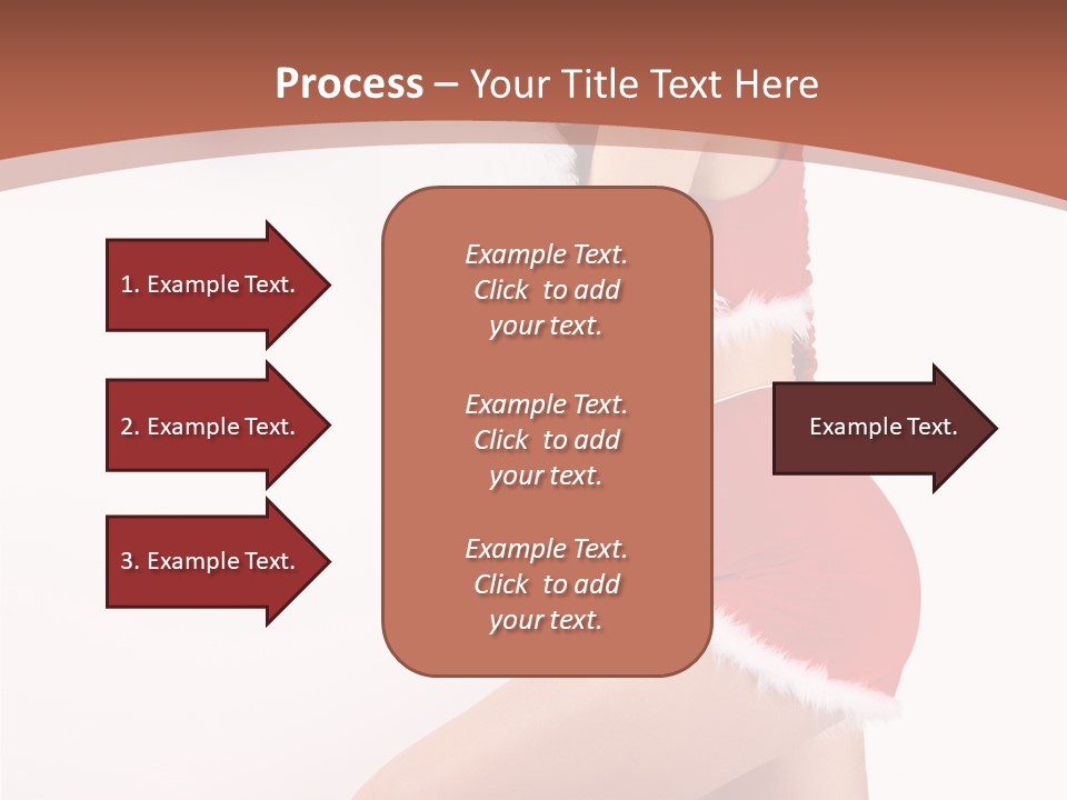 Beautiful Woman Joyful PowerPoint Template
