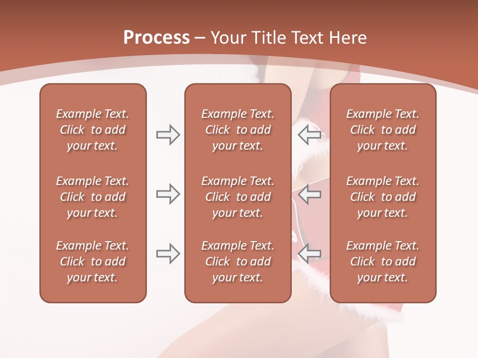Beautiful Woman Joyful PowerPoint Template