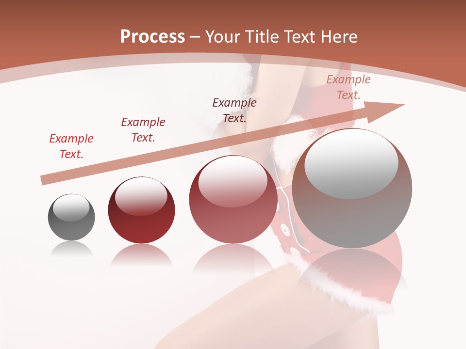 Beautiful Woman Joyful PowerPoint Template