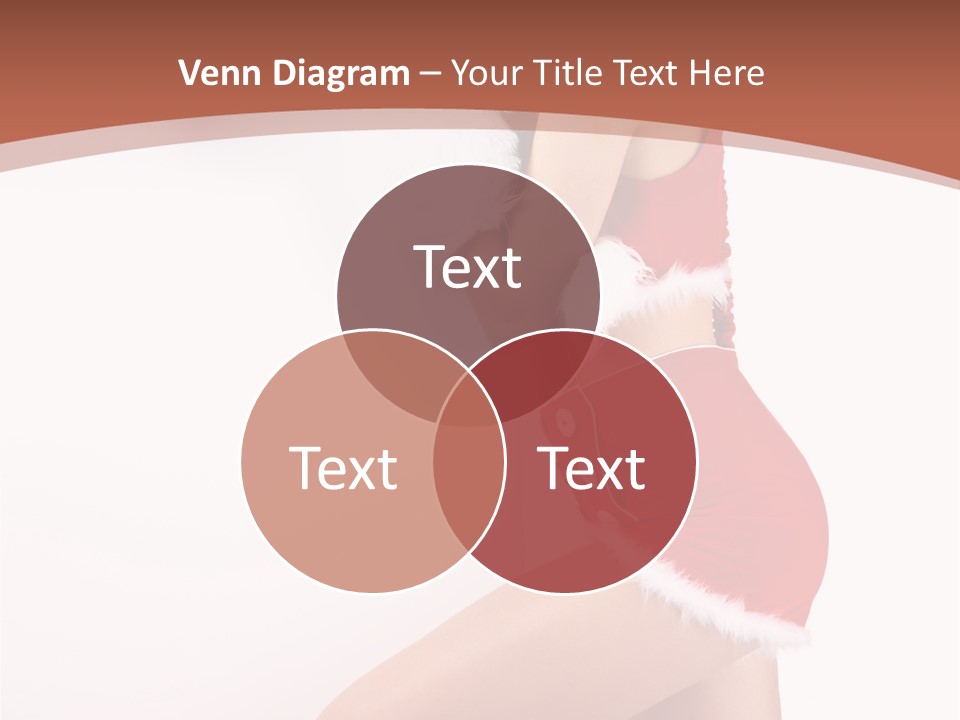 Beautiful Woman Joyful PowerPoint Template