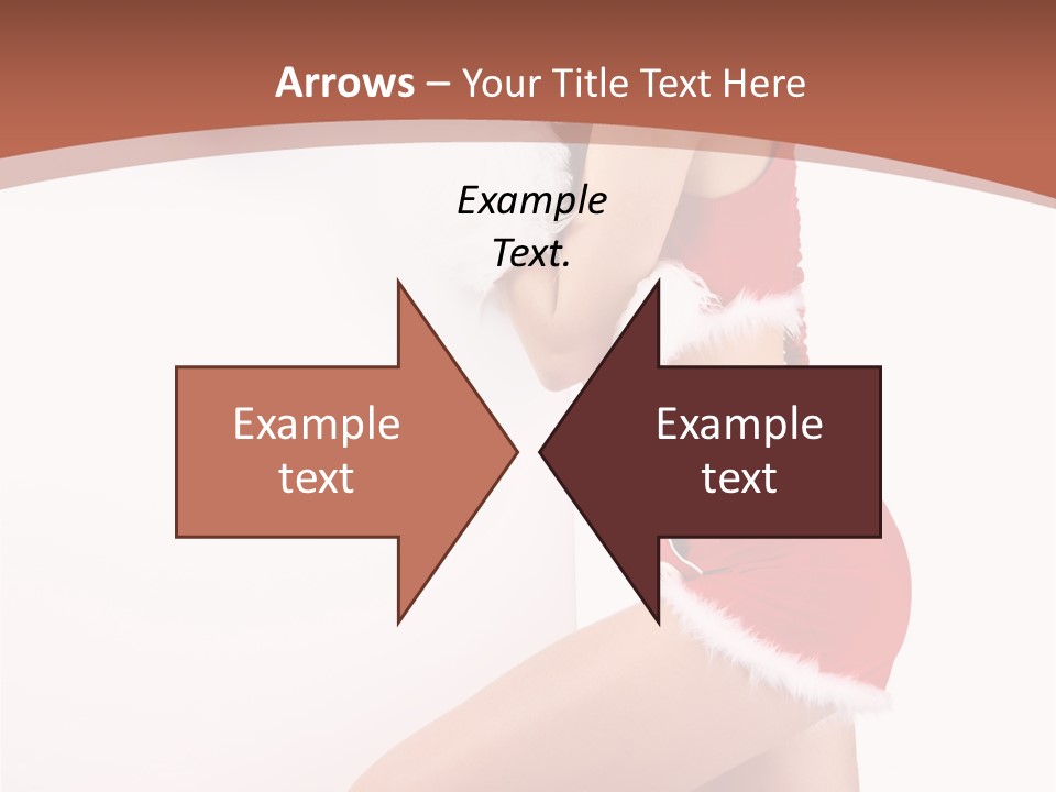 Beautiful Woman Joyful PowerPoint Template