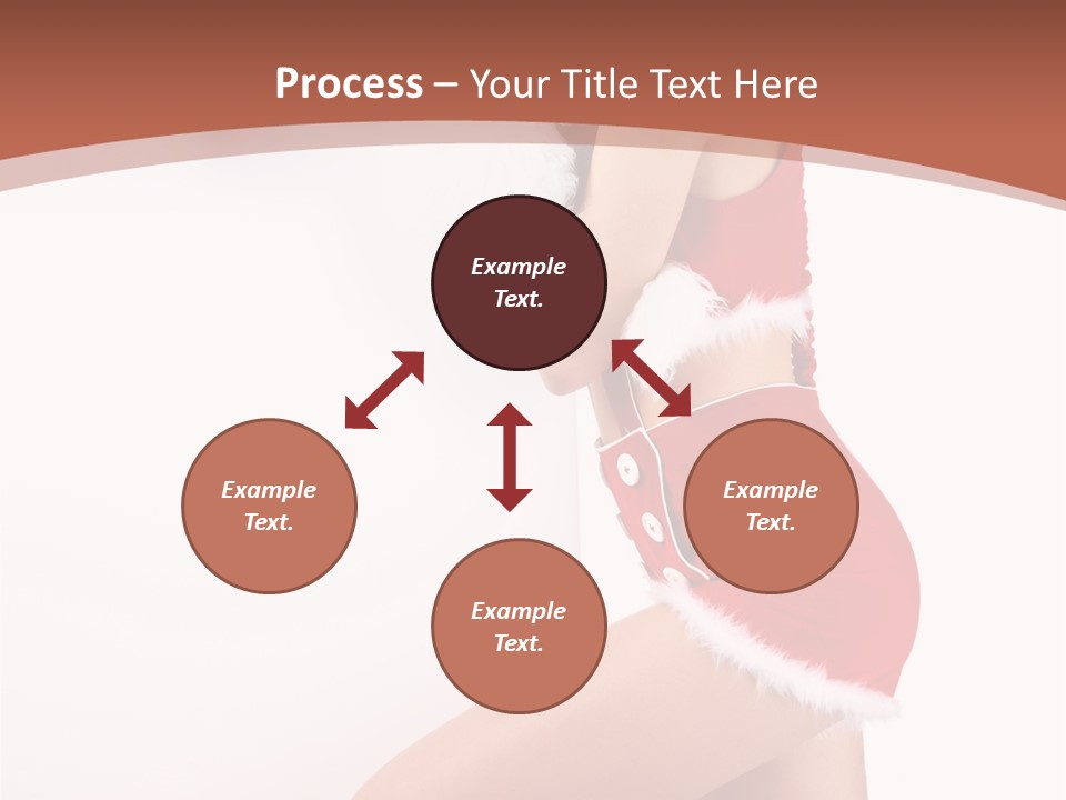 Beautiful Woman Joyful PowerPoint Template