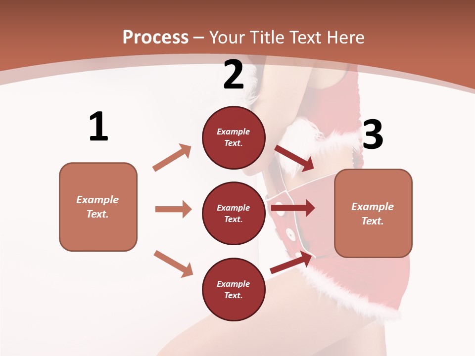 Beautiful Woman Joyful PowerPoint Template