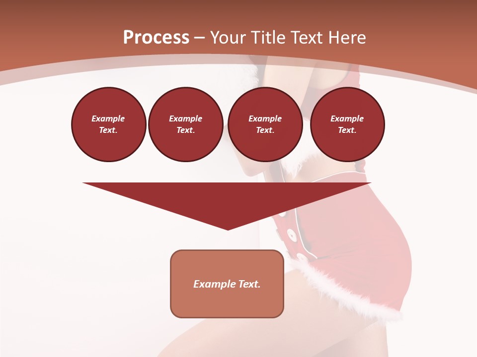 Beautiful Woman Joyful PowerPoint Template
