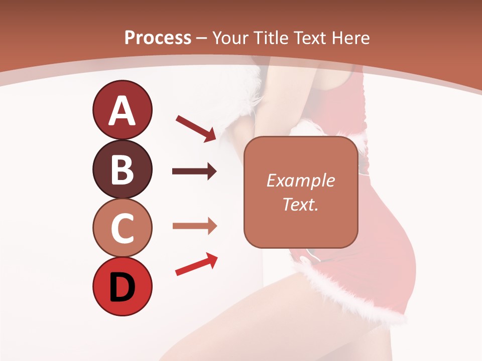 Beautiful Woman Joyful PowerPoint Template