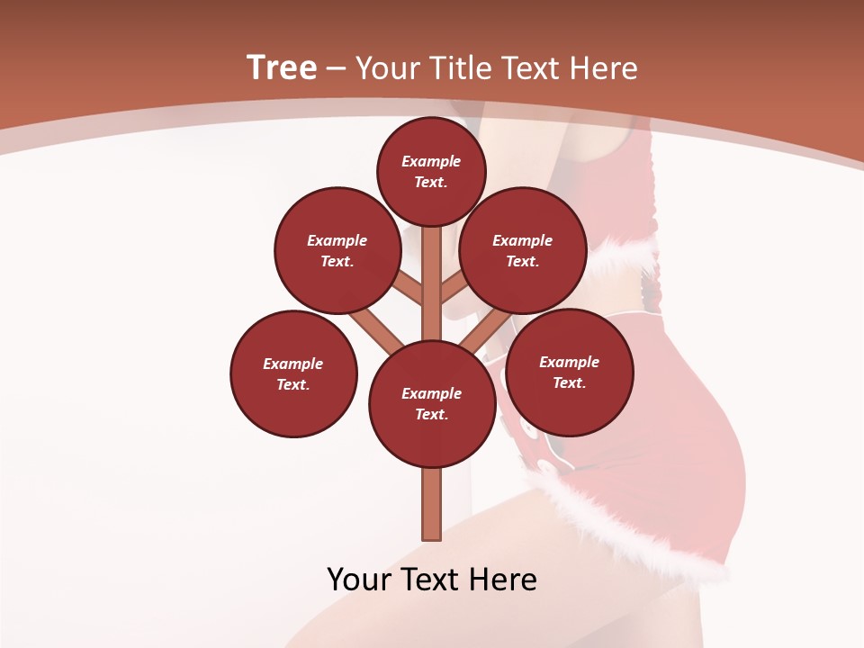 Beautiful Woman Joyful PowerPoint Template