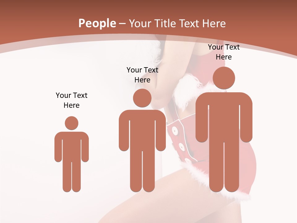 Beautiful Woman Joyful PowerPoint Template