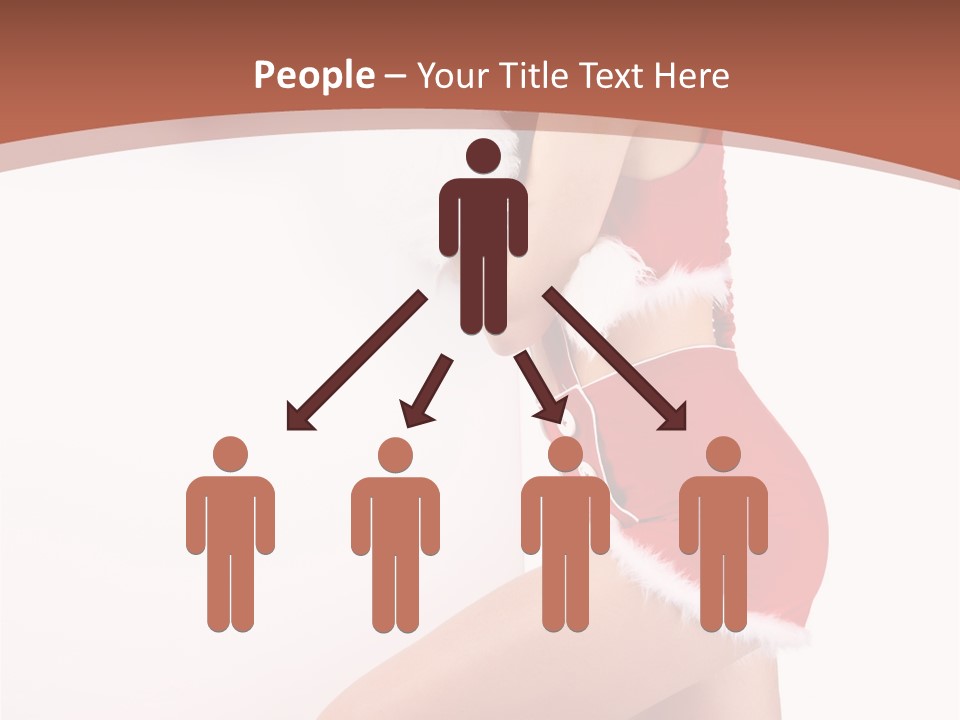 Beautiful Woman Joyful PowerPoint Template