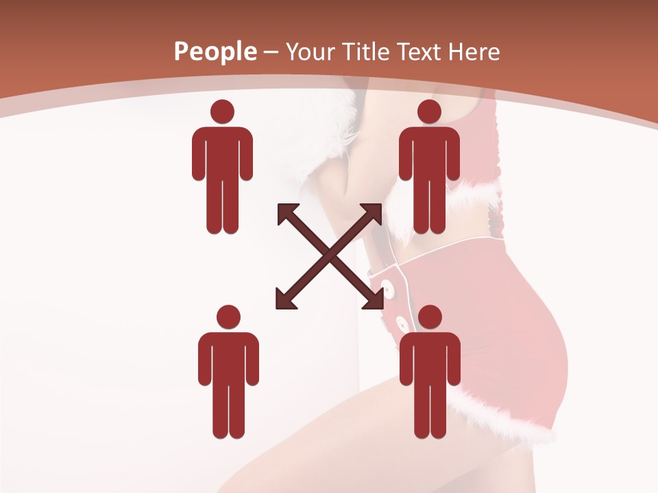 Beautiful Woman Joyful PowerPoint Template