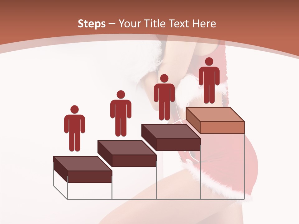 Beautiful Woman Joyful PowerPoint Template