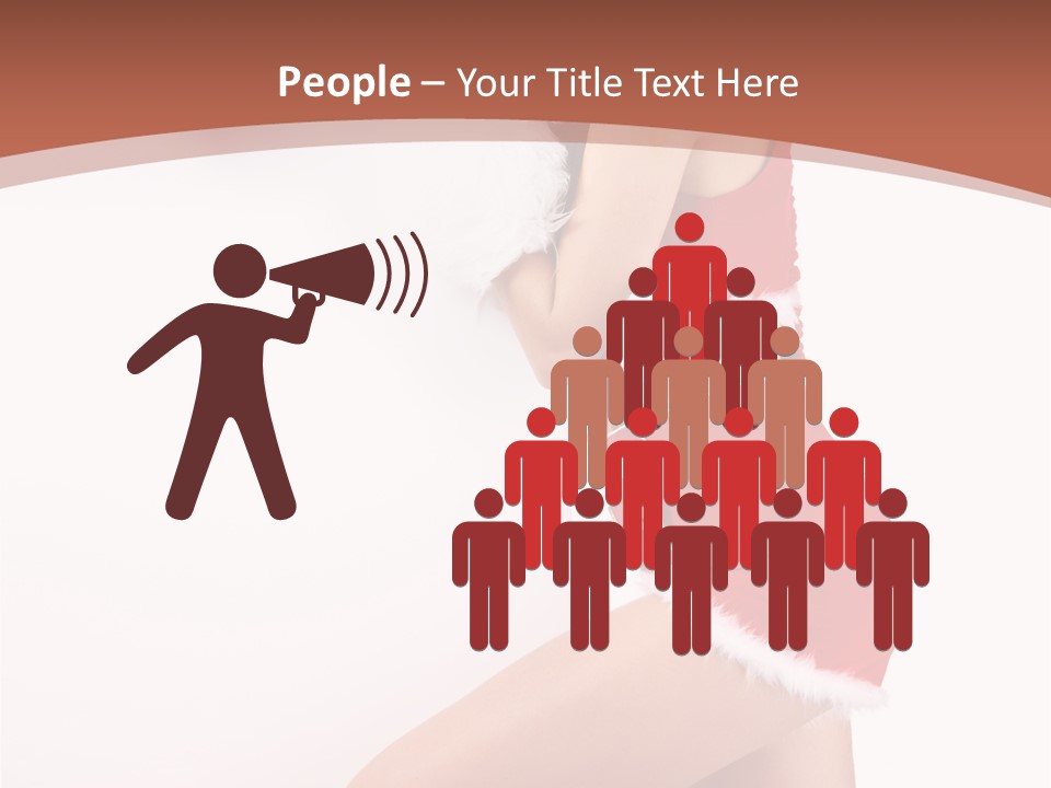 Beautiful Woman Joyful PowerPoint Template