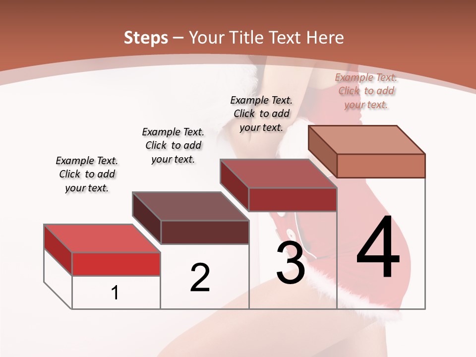 Beautiful Woman Joyful PowerPoint Template