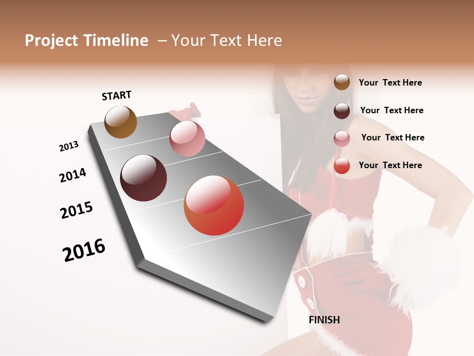 December Empty Sign PowerPoint Template
