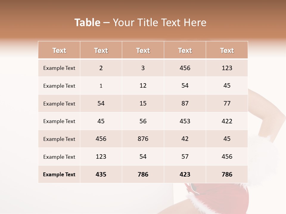December Empty Sign PowerPoint Template