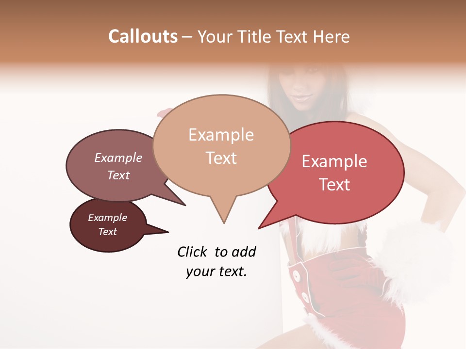 December Empty Sign PowerPoint Template