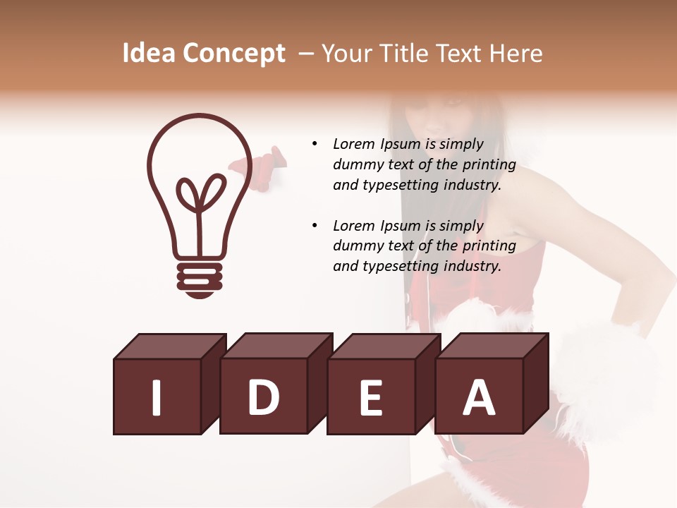 December Empty Sign PowerPoint Template