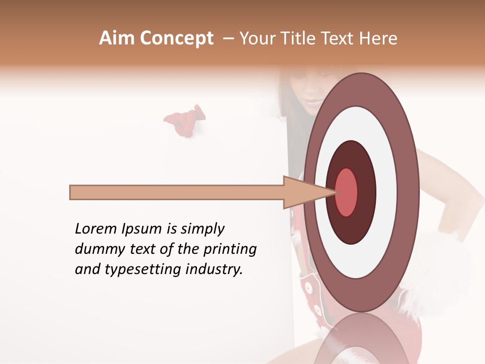 December Empty Sign PowerPoint Template