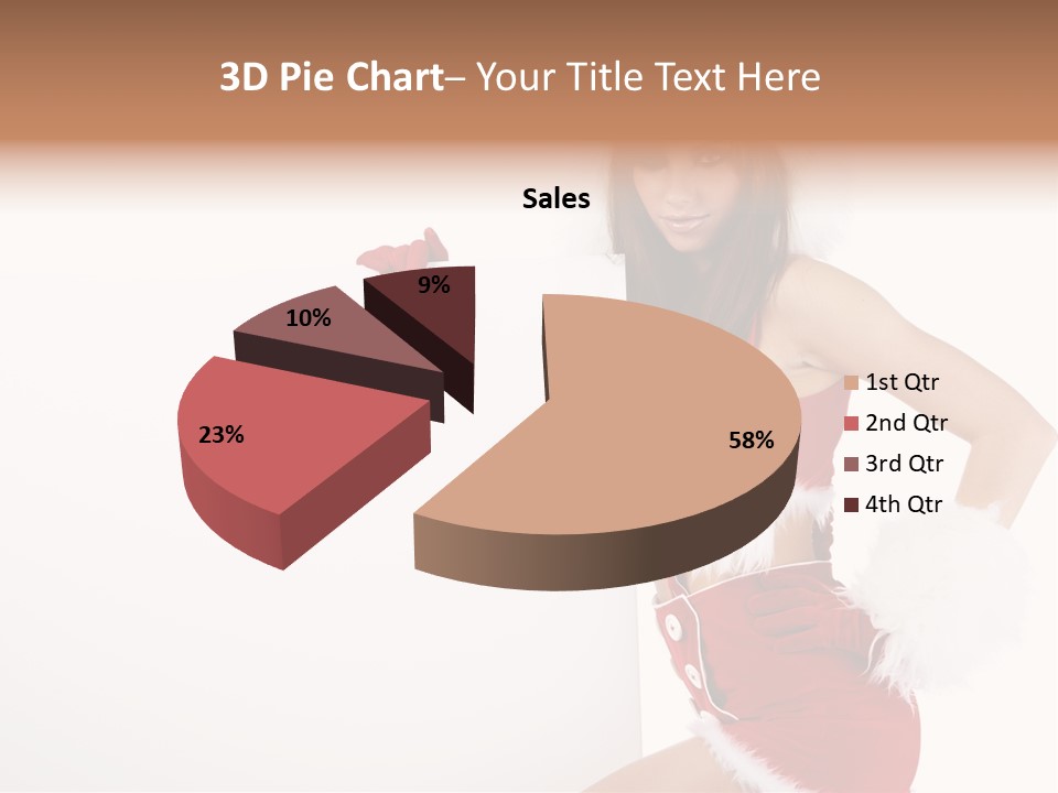 December Empty Sign PowerPoint Template