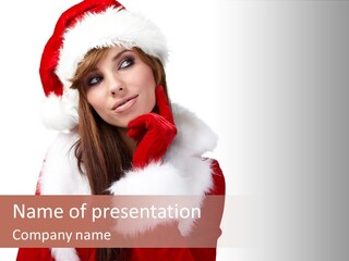 Gift Seasonal People PowerPoint Template