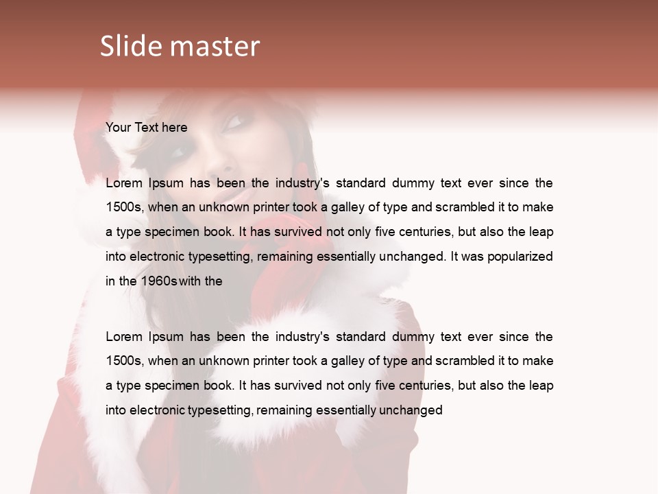 Gift Seasonal People PowerPoint Template