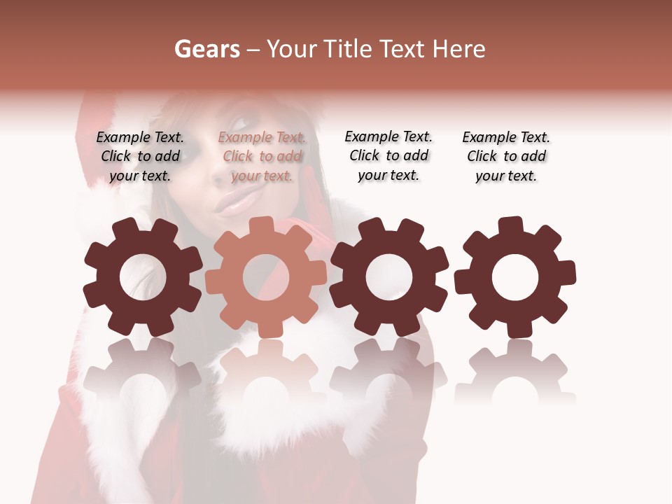 Gift Seasonal People PowerPoint Template