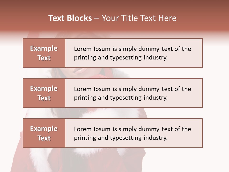 Gift Seasonal People PowerPoint Template