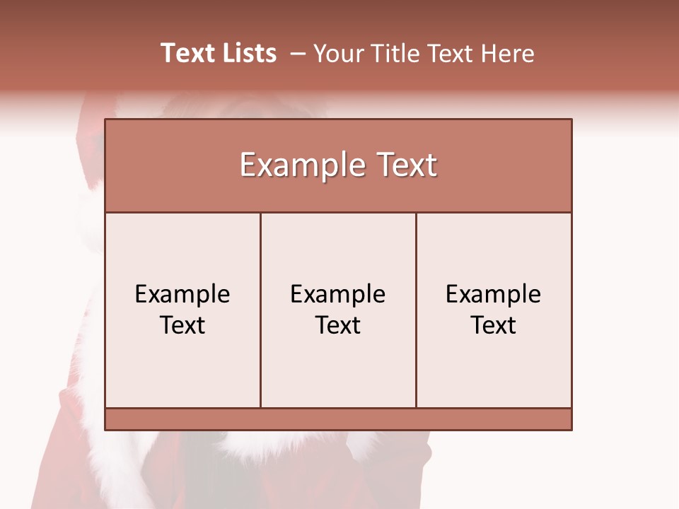 Gift Seasonal People PowerPoint Template