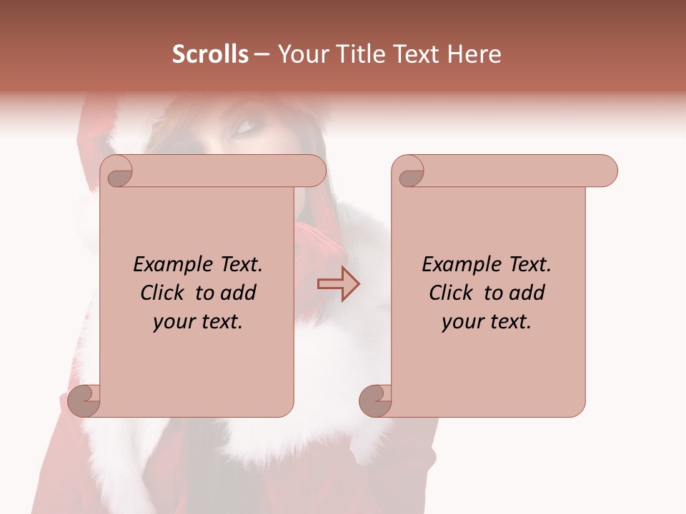 Gift Seasonal People PowerPoint Template