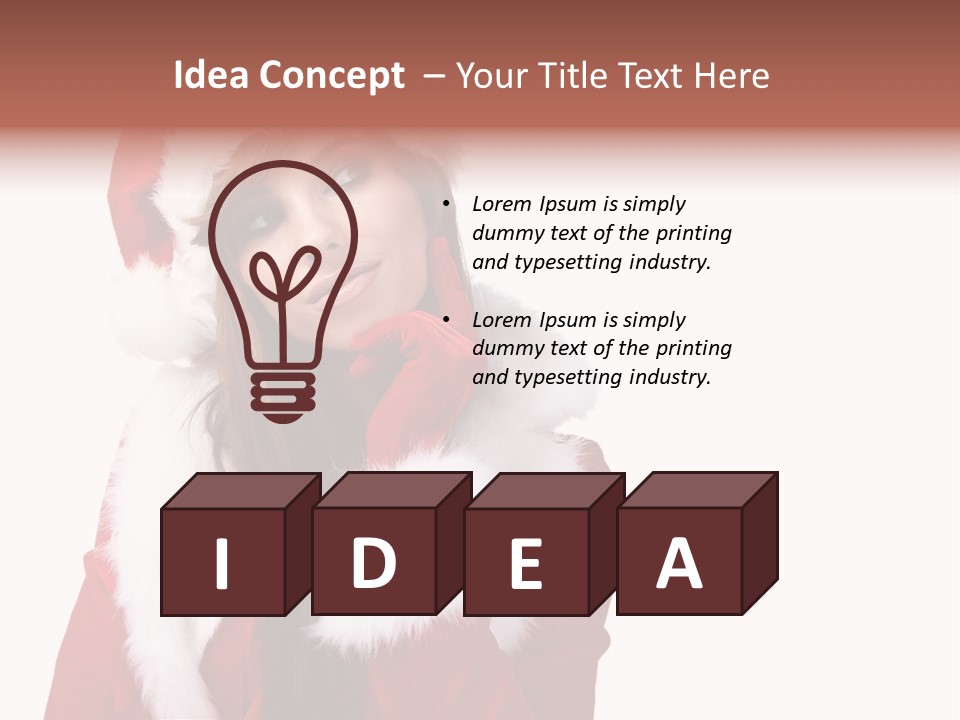 Gift Seasonal People PowerPoint Template