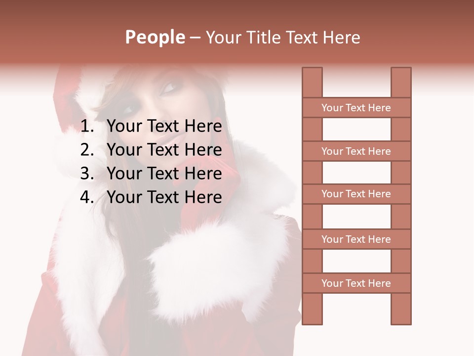 Gift Seasonal People PowerPoint Template
