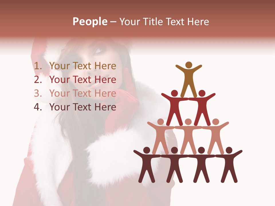 Gift Seasonal People PowerPoint Template