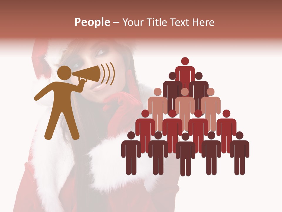 Gift Seasonal People PowerPoint Template