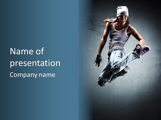 Dark Dancer Young PowerPoint Template