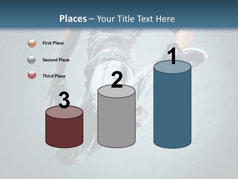 Dark Dancer Young PowerPoint Template
