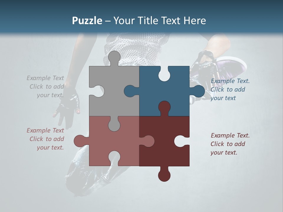 Dark Dancer Young PowerPoint Template