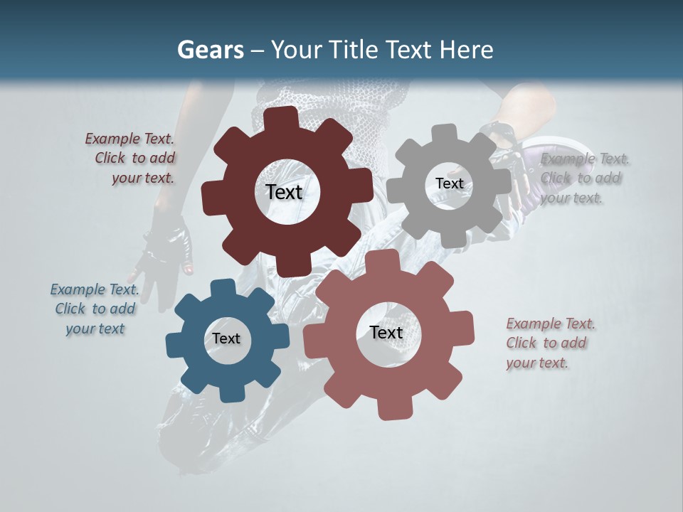 Dark Dancer Young PowerPoint Template